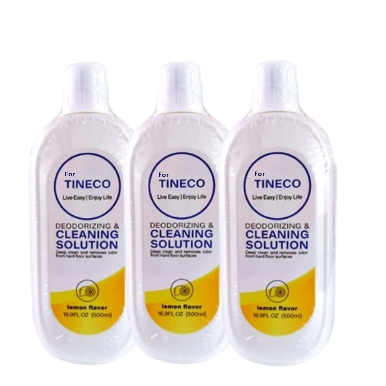 Líquido limpiador de pisos。 500ML Solución de limpieza con sabor a limón。 Compatible para Tineco IFLOOR 3, iFLOOR 3 Breeze Complete, FLOOR ONE S3 / S3 Breeze(Set C)