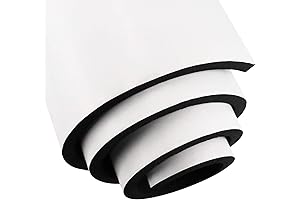 Black 1/4 Inch Foamies Foam Sheets Roll | Multi-Purpose DIY Neoprene Foam...