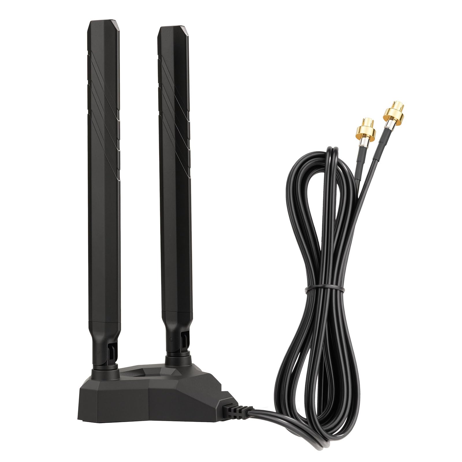 Eightwood Antenne de carte mère de jeu WiFi 7 avec base magnétique compatible avec ASUS ROG Strix X870E-E/B850-I, TUF Gaming B850-PLUS/ X870-PLUS, ProArt X870E-CREATOR, ROG Crosshair X870E Hero