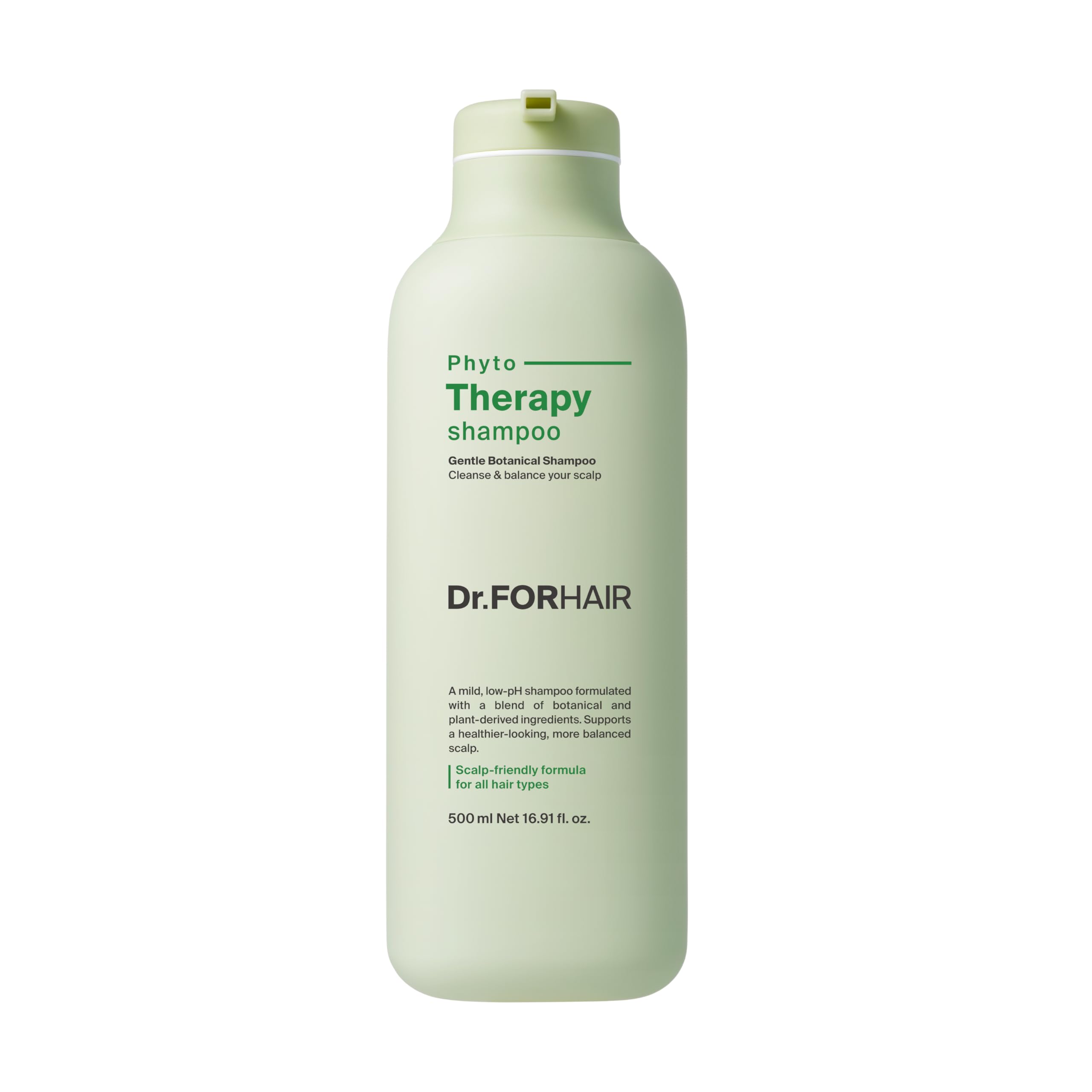 DR.FORHAIR Folligen Phyto Therapy Scalp Care Shampoo 500 ml - Paraben Free & Silicone Free | Plant-based care | Scalp pH Balancing | Moisturizing