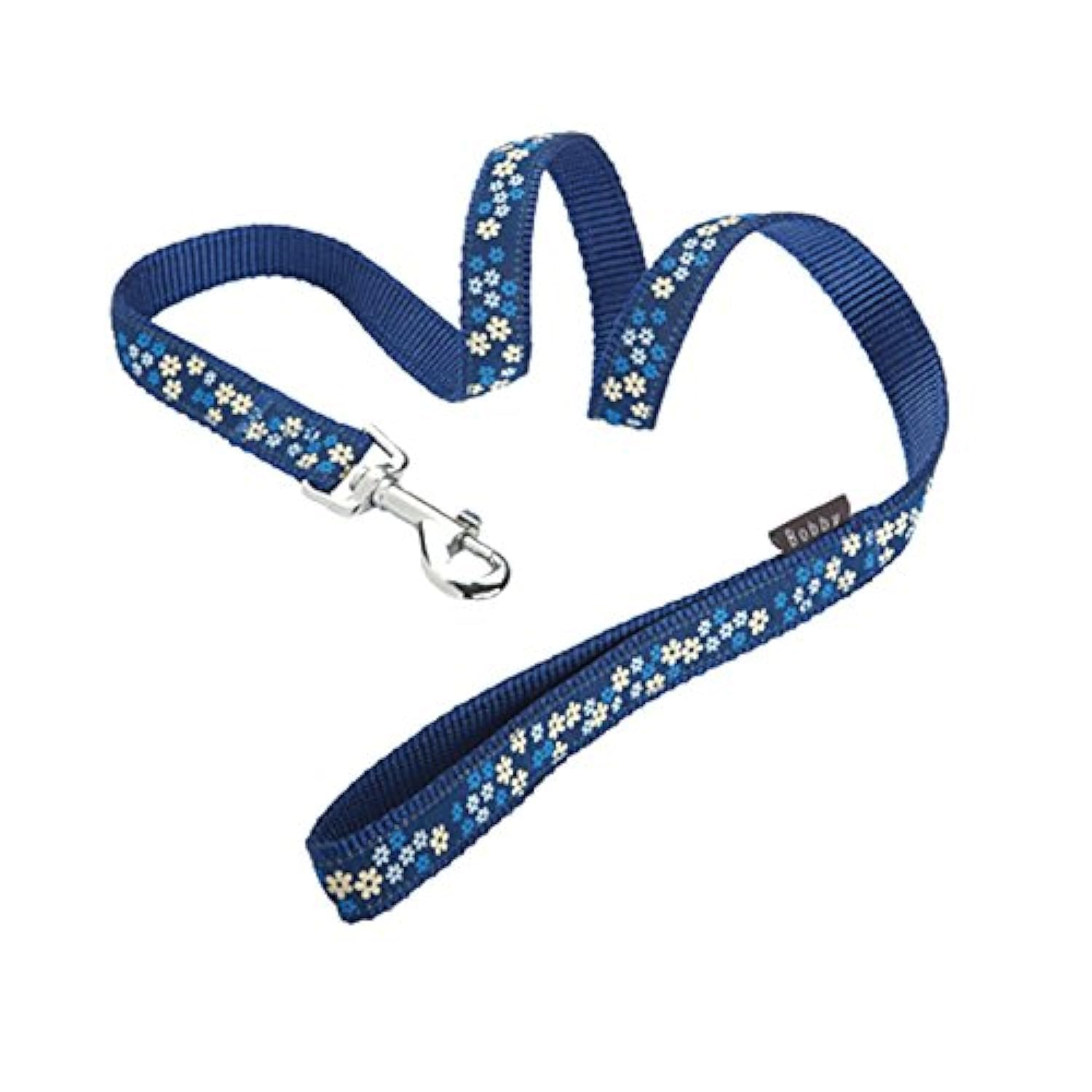 Bobby Flower Dog Leash, Size 16, Blue