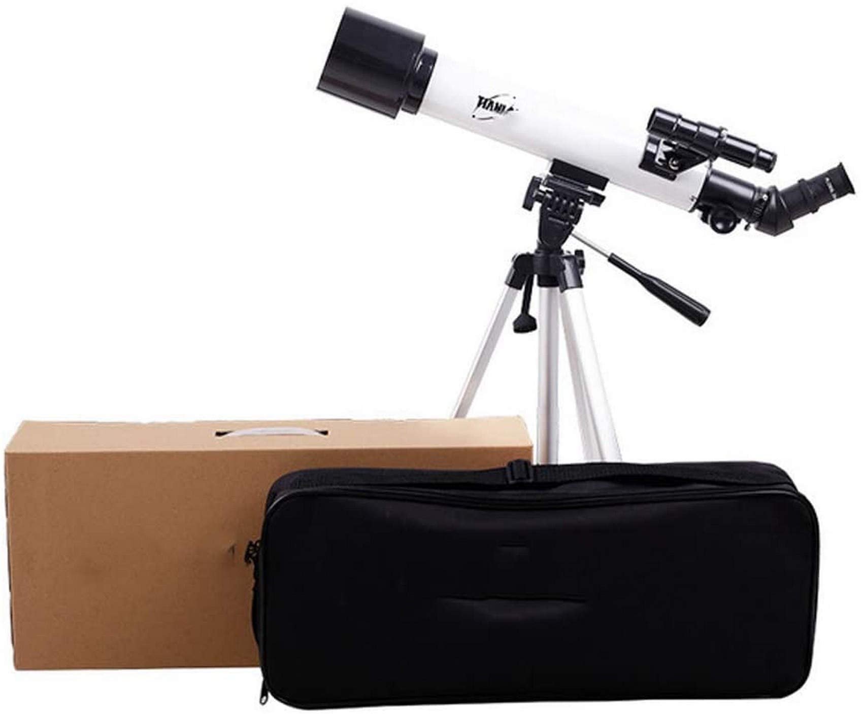 Teleskop dla dzieci dla dorosłych początkujących astronomów, teleskop refrakcyjny astronomiczny o aperturze 60 mm i mont