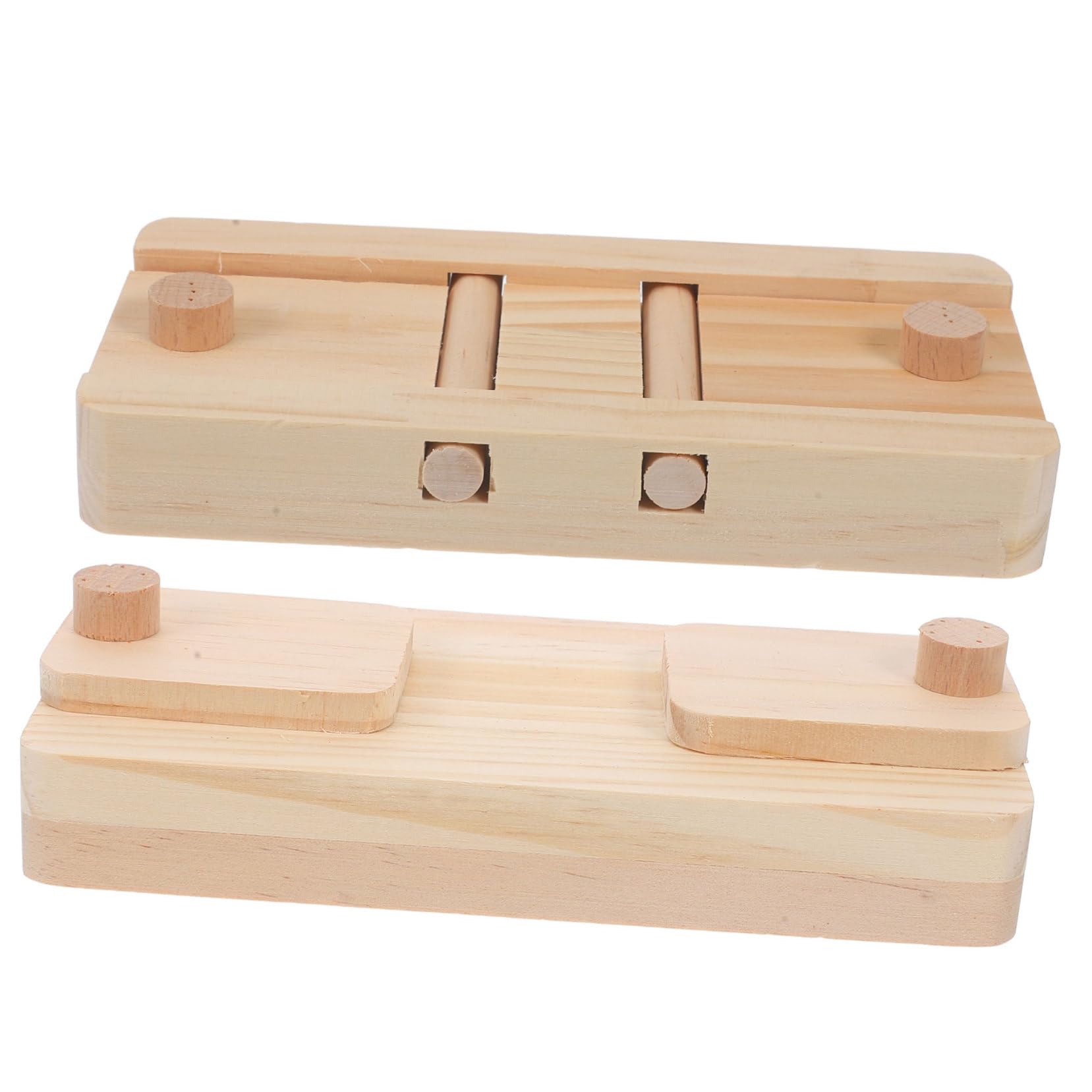 BESPORTBLE 8piezas Juguete Interactivo De Madera para Hamster y Conejos Almacenamiento De Snacks y Golosinas Juguete De Forrajeo para Mascotas Pequeñas