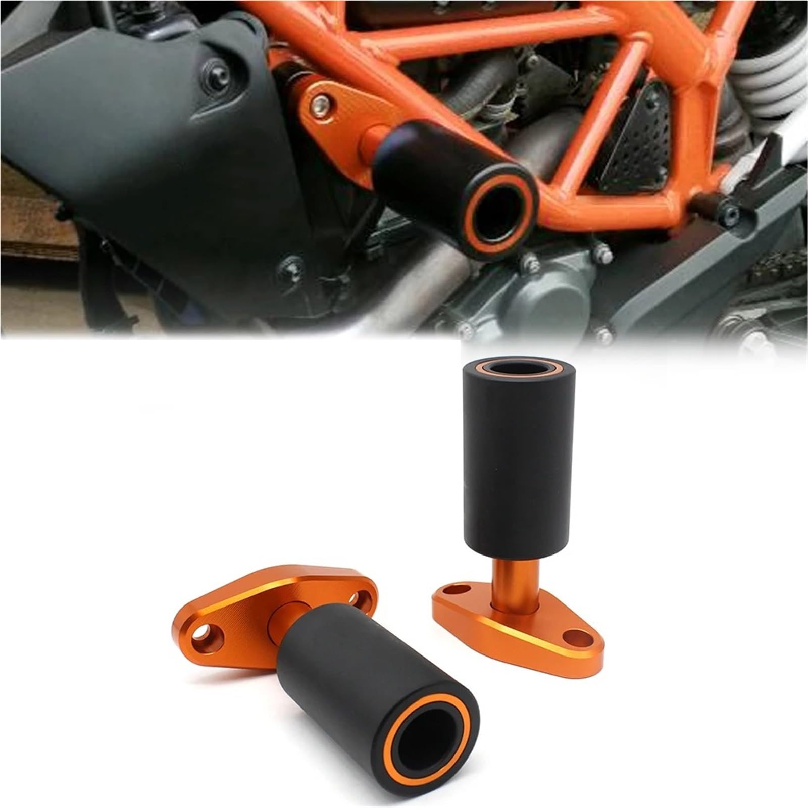 Cadre Curseur Crash Protecteur pour Duke 125 200 250 390 RC390 R Accessoires De Moto Protection Contre Les Chutes Moteur Pad