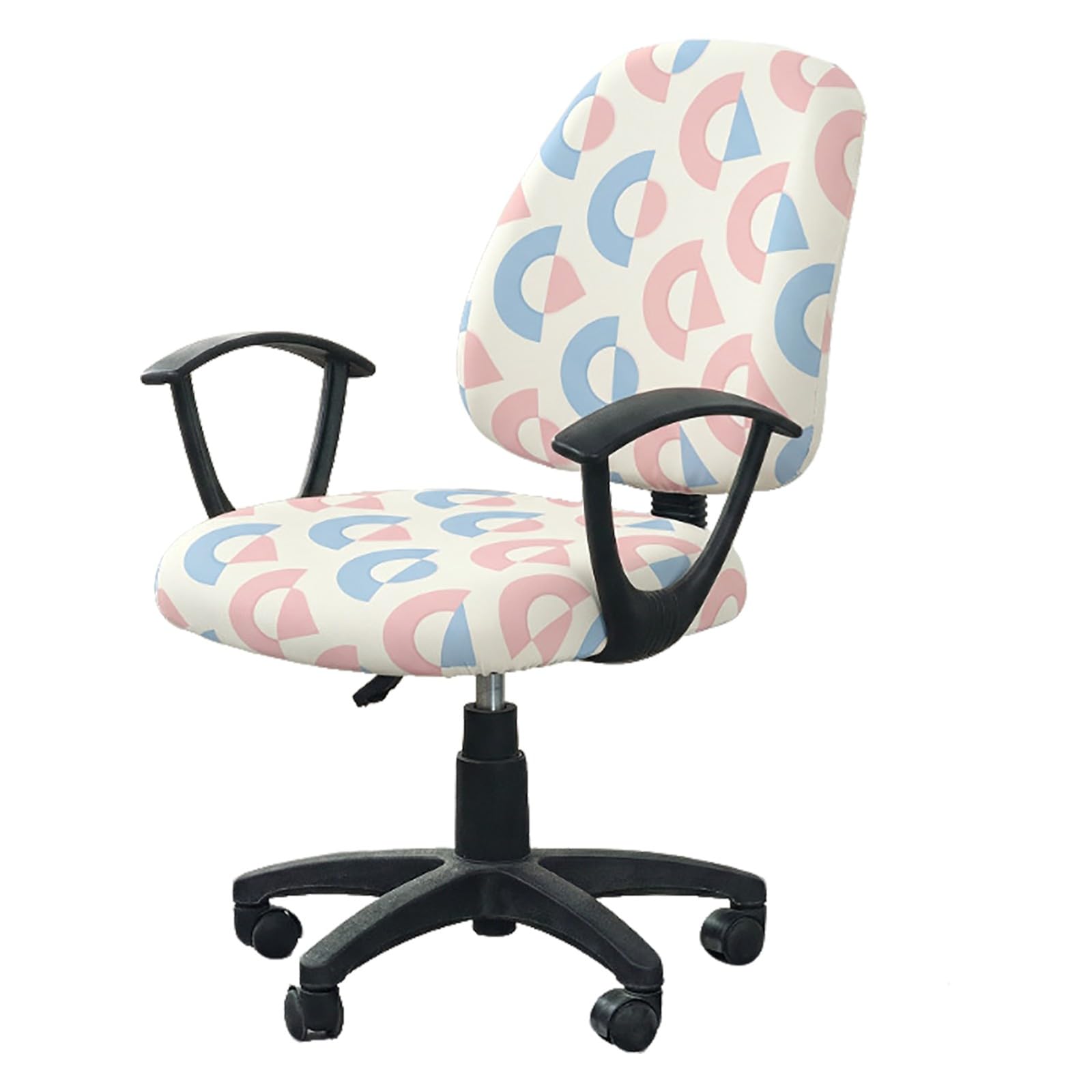Kitegrese Stretch Office Computer Chair Covers, Soft Spandex Universal Rotating Desk Chair Slipcover, Removable Washable Protector(Style 4)