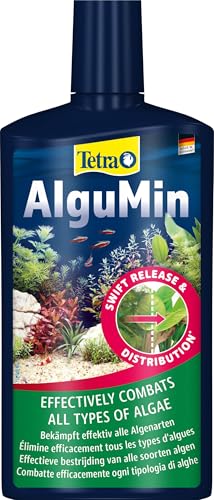 Tetra AlguMin - bekämpft schnell alle Arten von Algen im Aqarium und verhindert effektiv die Neubildung, 500 ml Flasche
