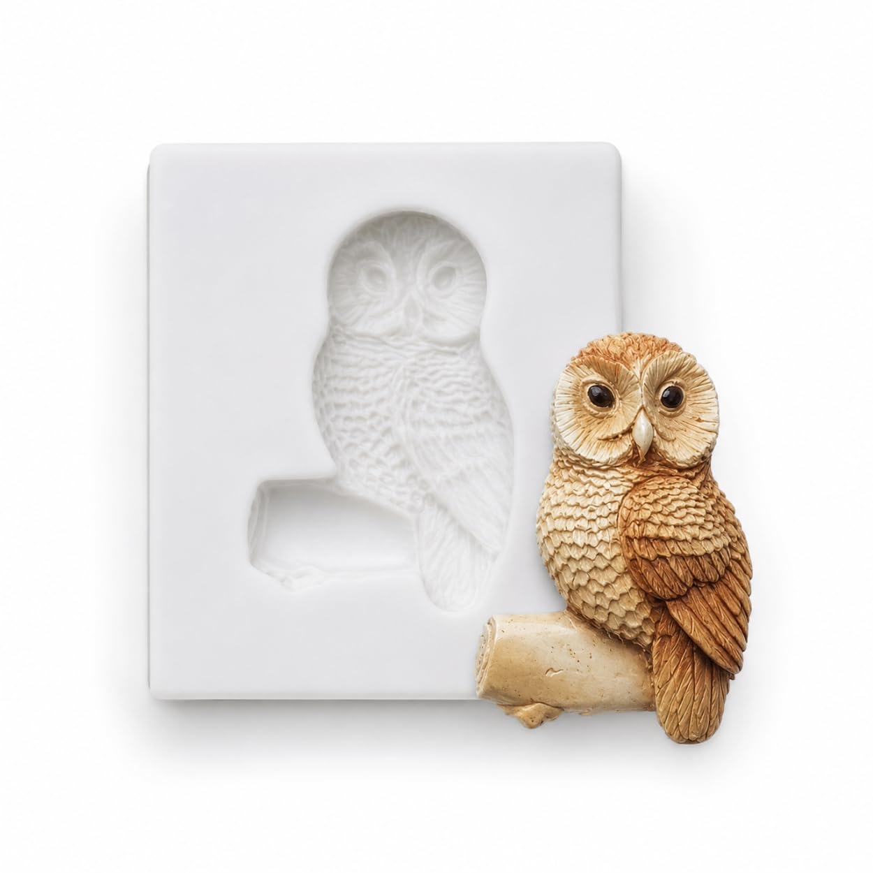 Silicone Mould - Owl On Tree - Food Safe