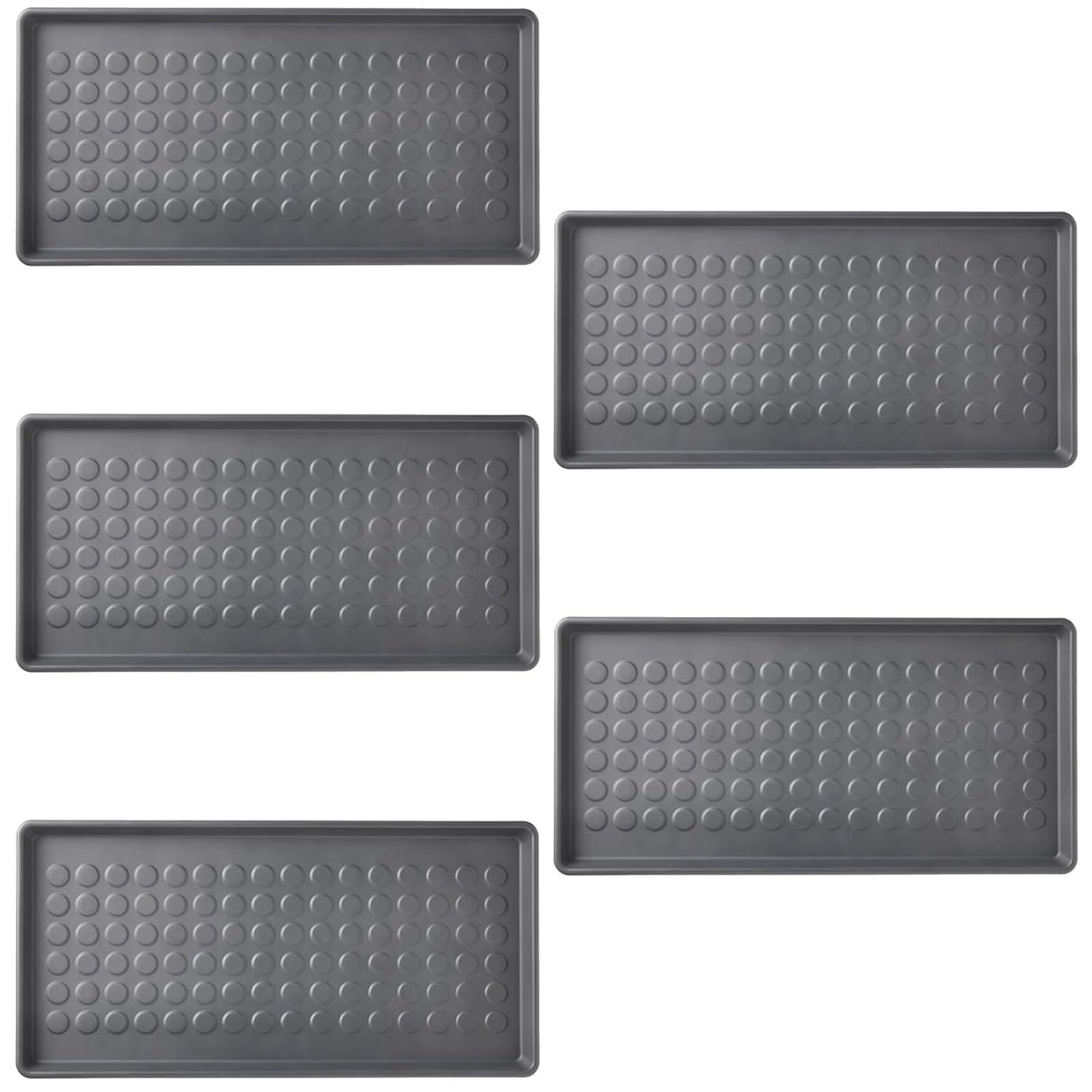 BAGGMUCK Indoor Outdoor Shoe Mat 71×35 cm Grey – Dirt, Gravel & Water Catcher Tray for Entryway, Hallway & Shoe Racks (5)