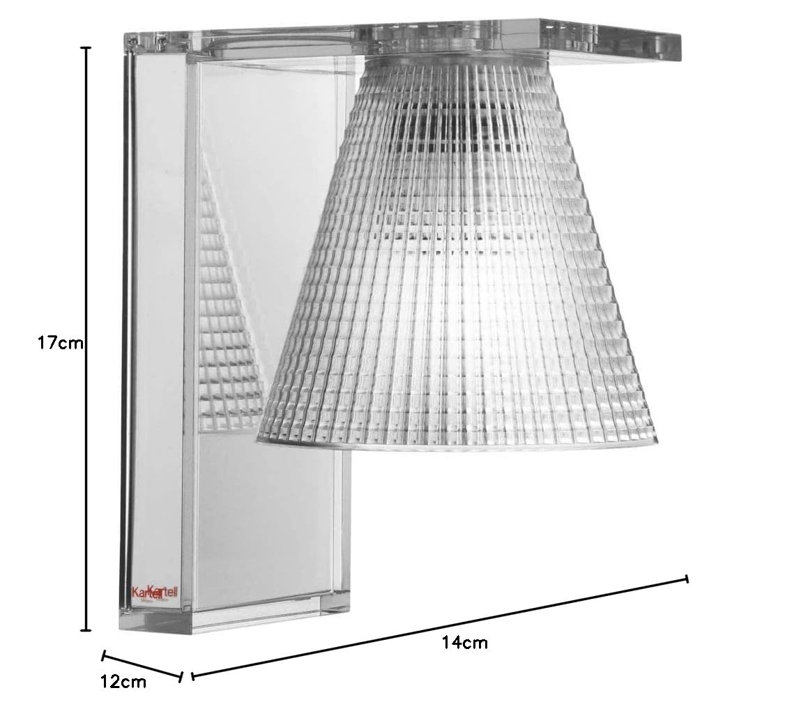 Kartell Light-Air Applique, Versione Sculturata,Cristallo, Sculturata