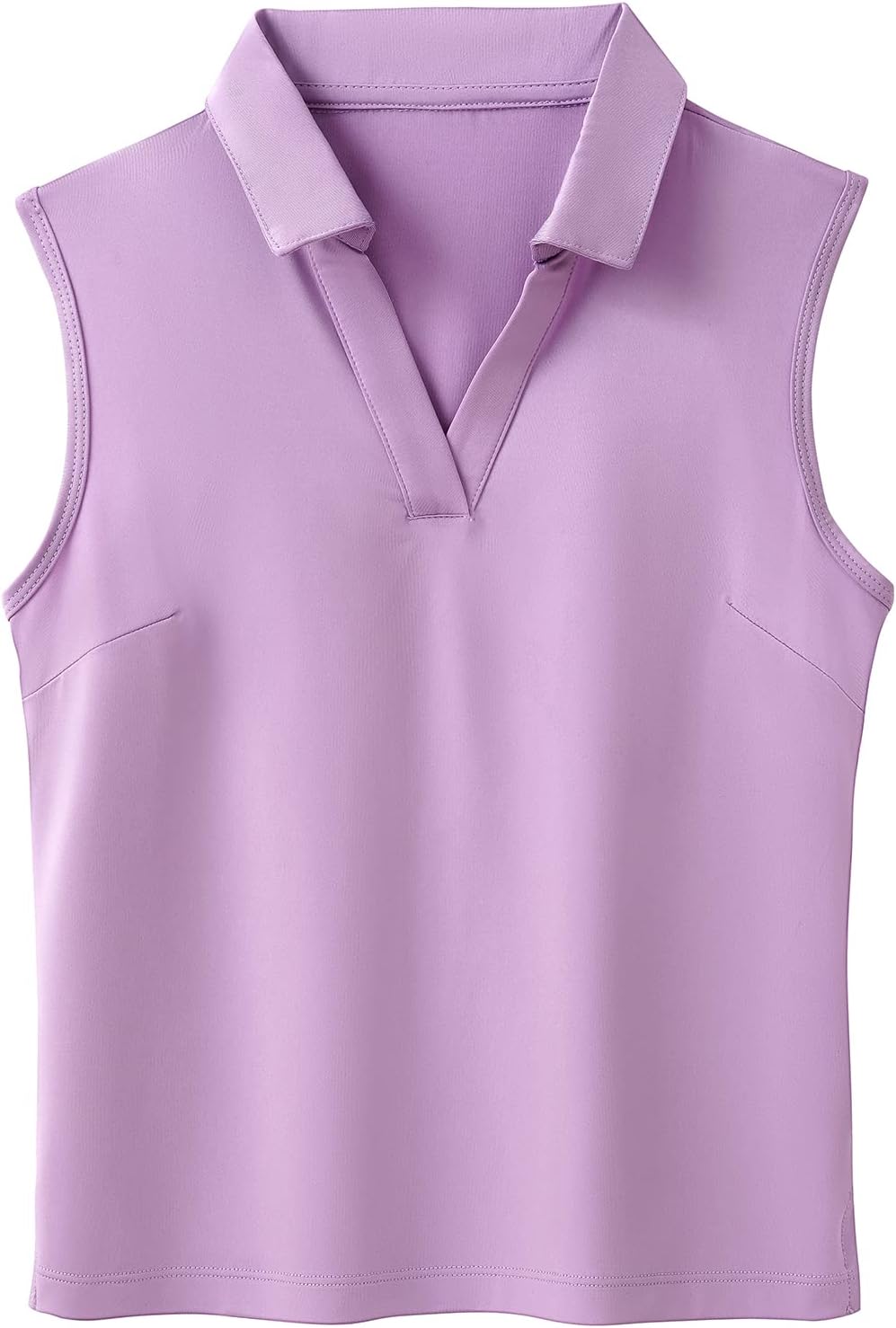 Girls Golf Polo Shirts Sleeveless V Neck Shirts for 5-12 Years