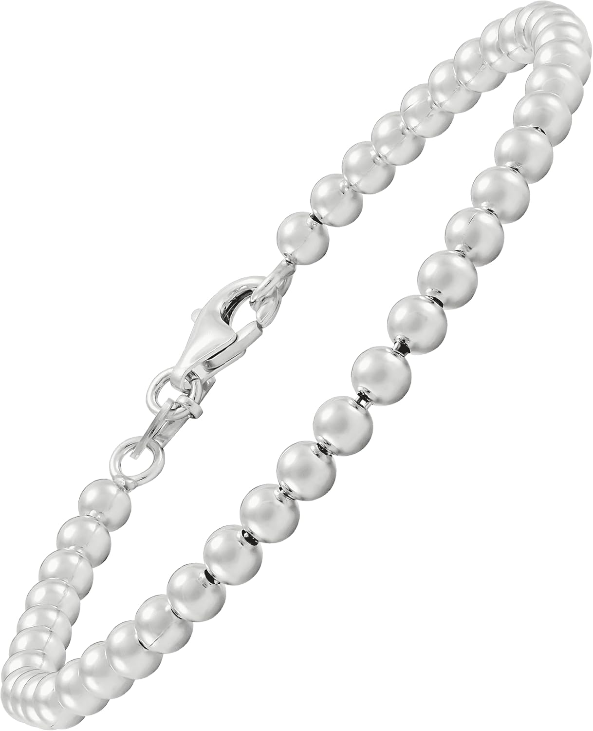 Silpada 'Beaded Features' Bracelet in Sterling Silver, 7.5" (4mm)