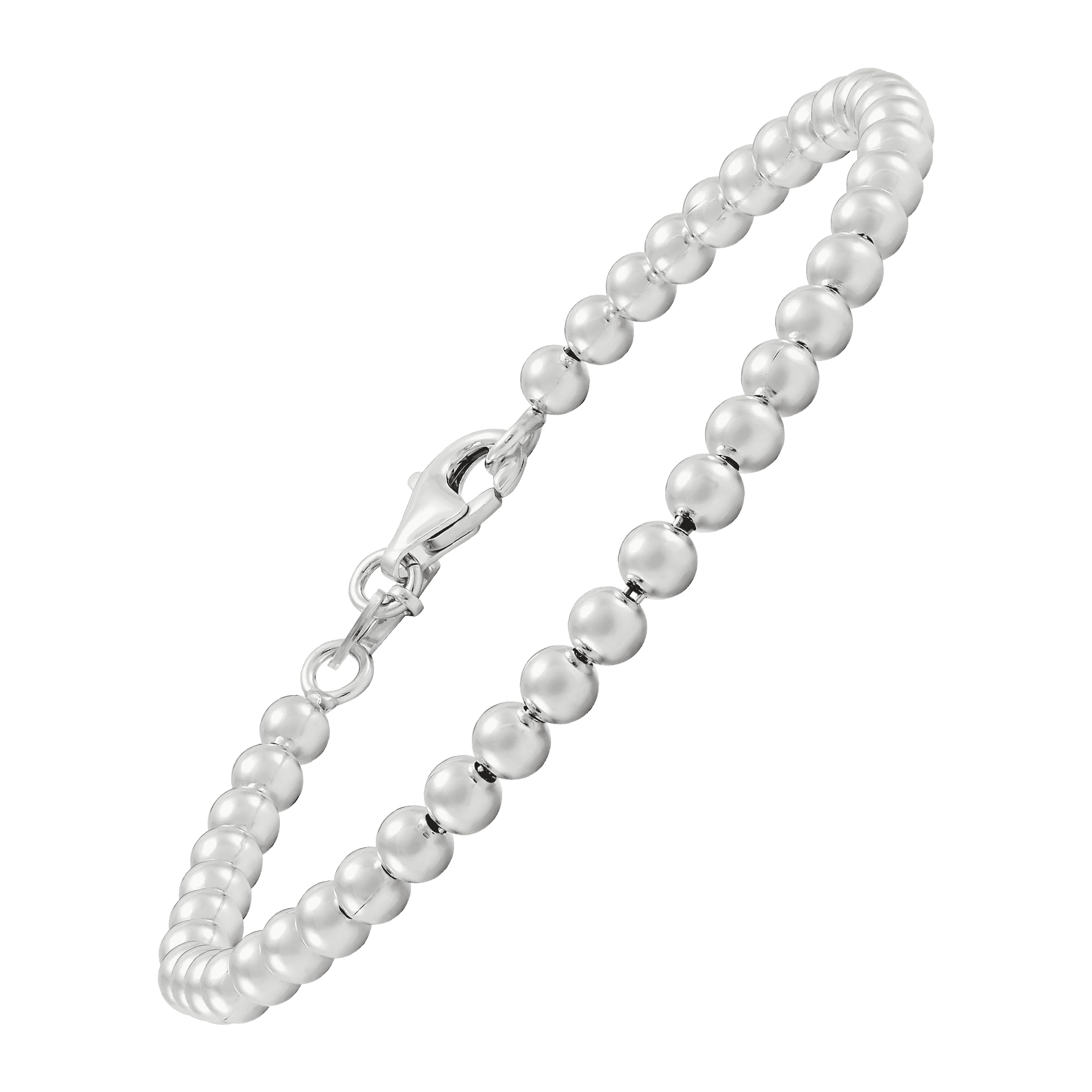Silpada 'Beaded Features' Bracelet in Sterling Silver, 7.5" (4mm)