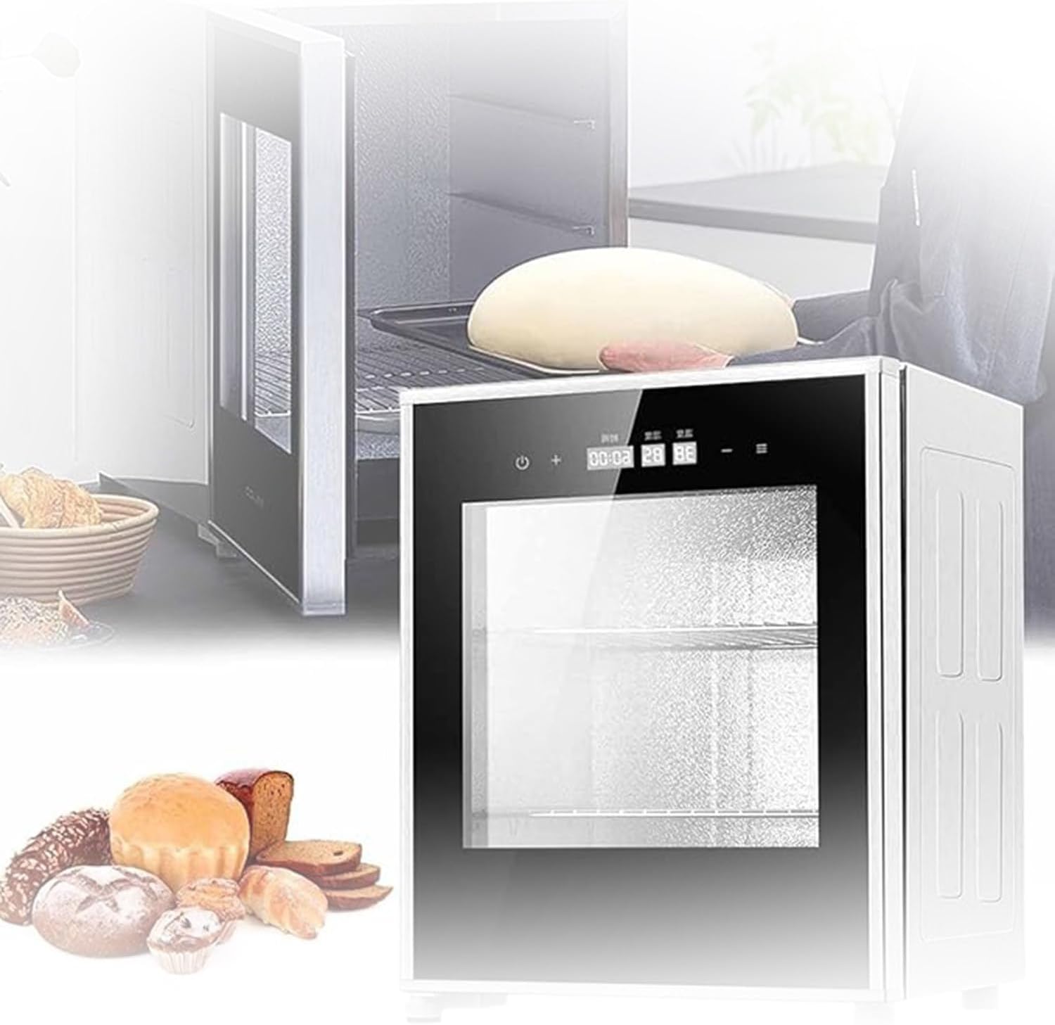 Multi-Use Fermentation Box,40L Electric Dough Proofer with Adjustable Temp/Humidity, for Dough & Yogurt & Bread