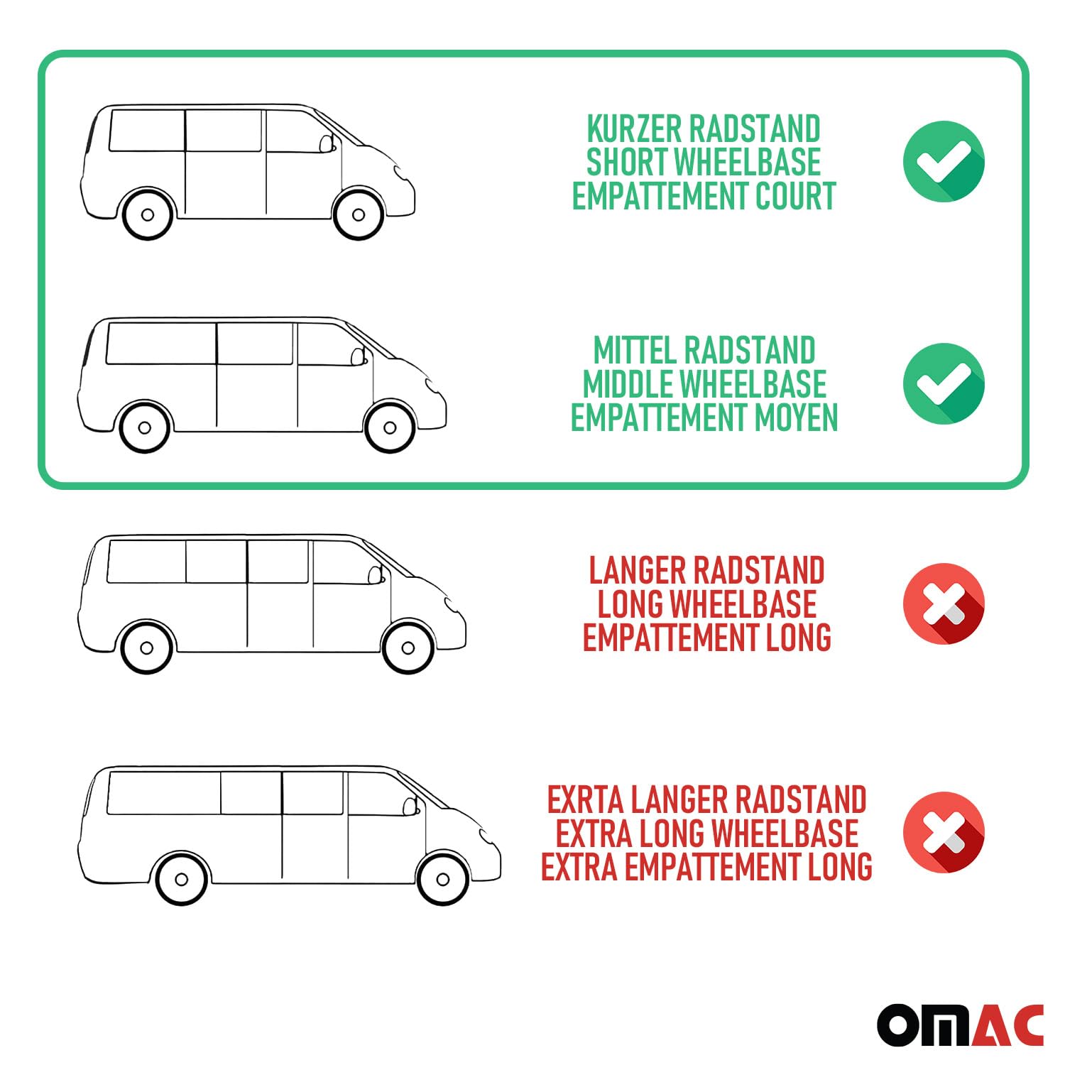 OMAC Relingi Dachowe Relingträger kompatybilny z VW T7 Multivan 2021-2026 Aluminium Czarny 2 Szt