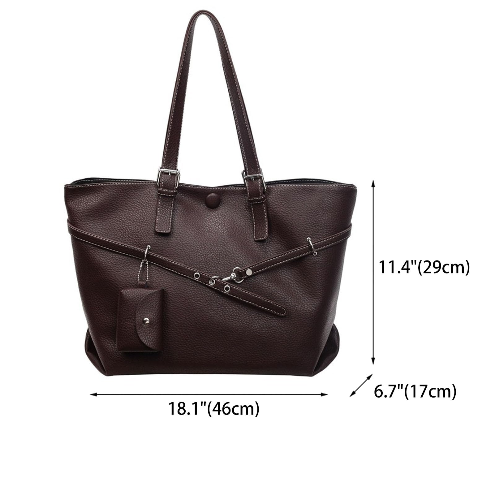AINUOEY Donna Borse a Mano Borsa a Spalla Elegante Grandi Firmate Marca Tracolla Antifurto PU pelle 79319 1 pz
