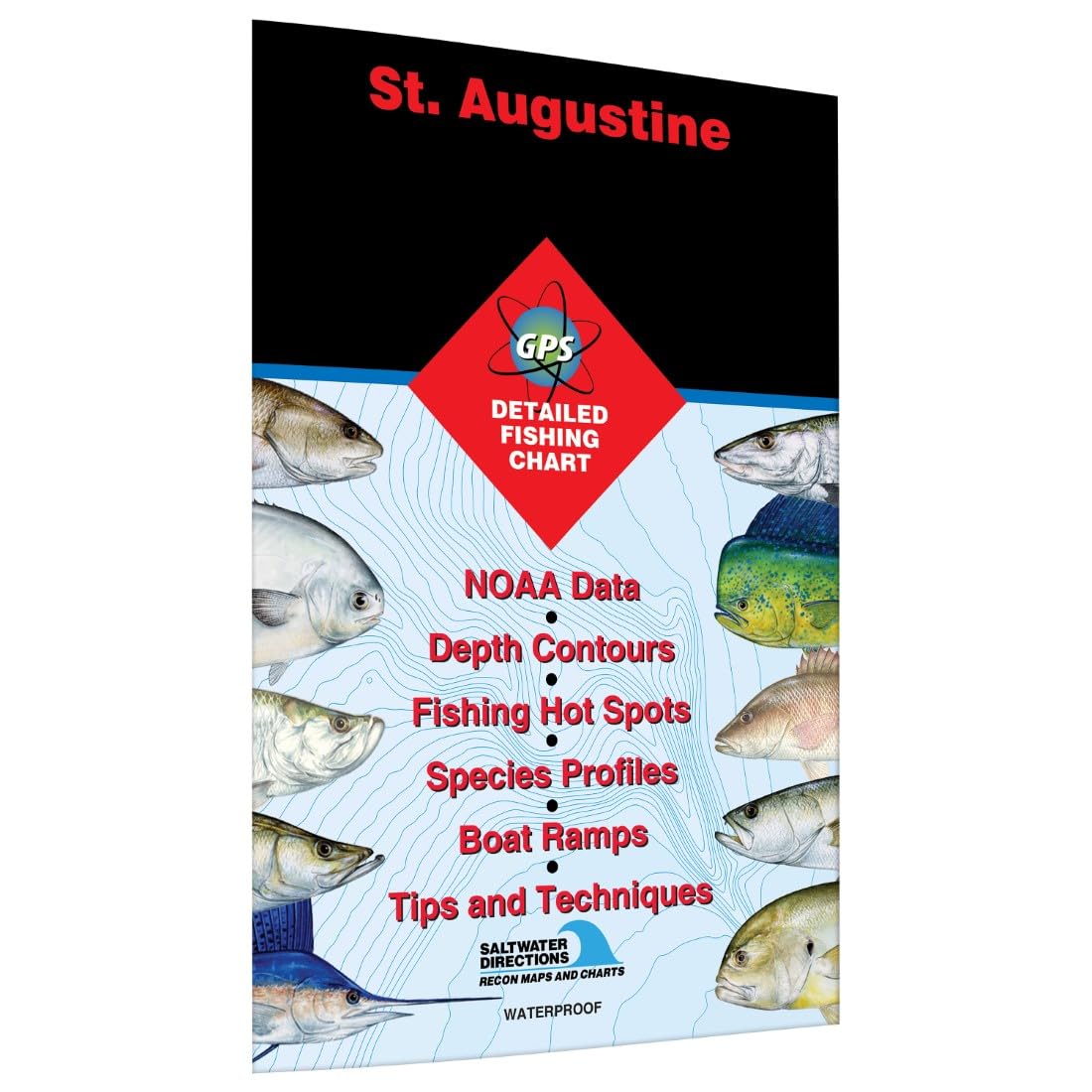 St. Augustine Palm Coast to South Ponte Vedra Beach Fishing Map