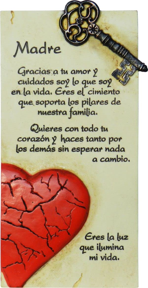 Framan Pergamino Piedra labrada con Texto Especial Madre
