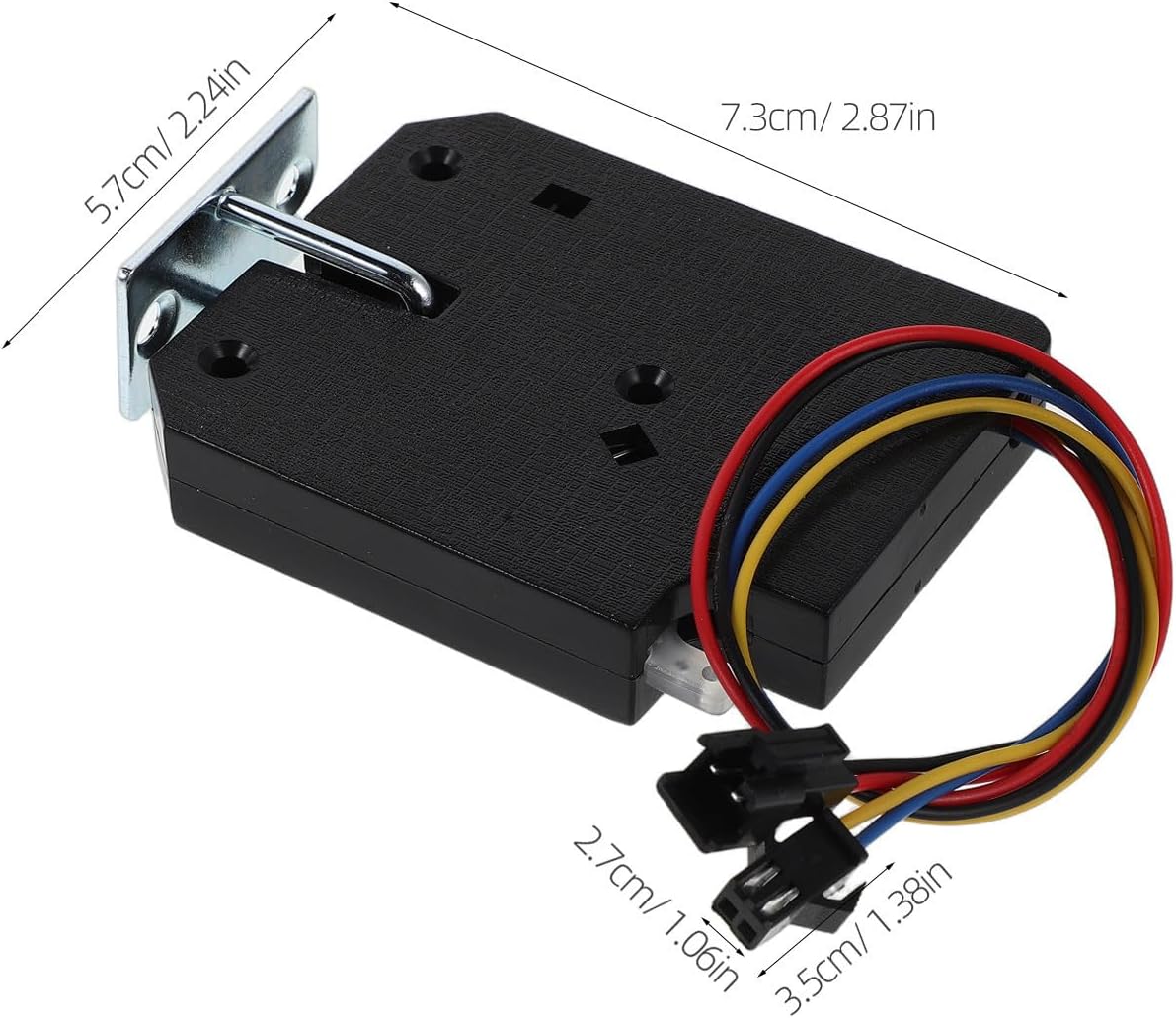 2pcs Smart Electromagnetic Lock Dc 5v Black Finish | Metal and Plastic Build, Multiple Unlocking Methods, Remote Access Management