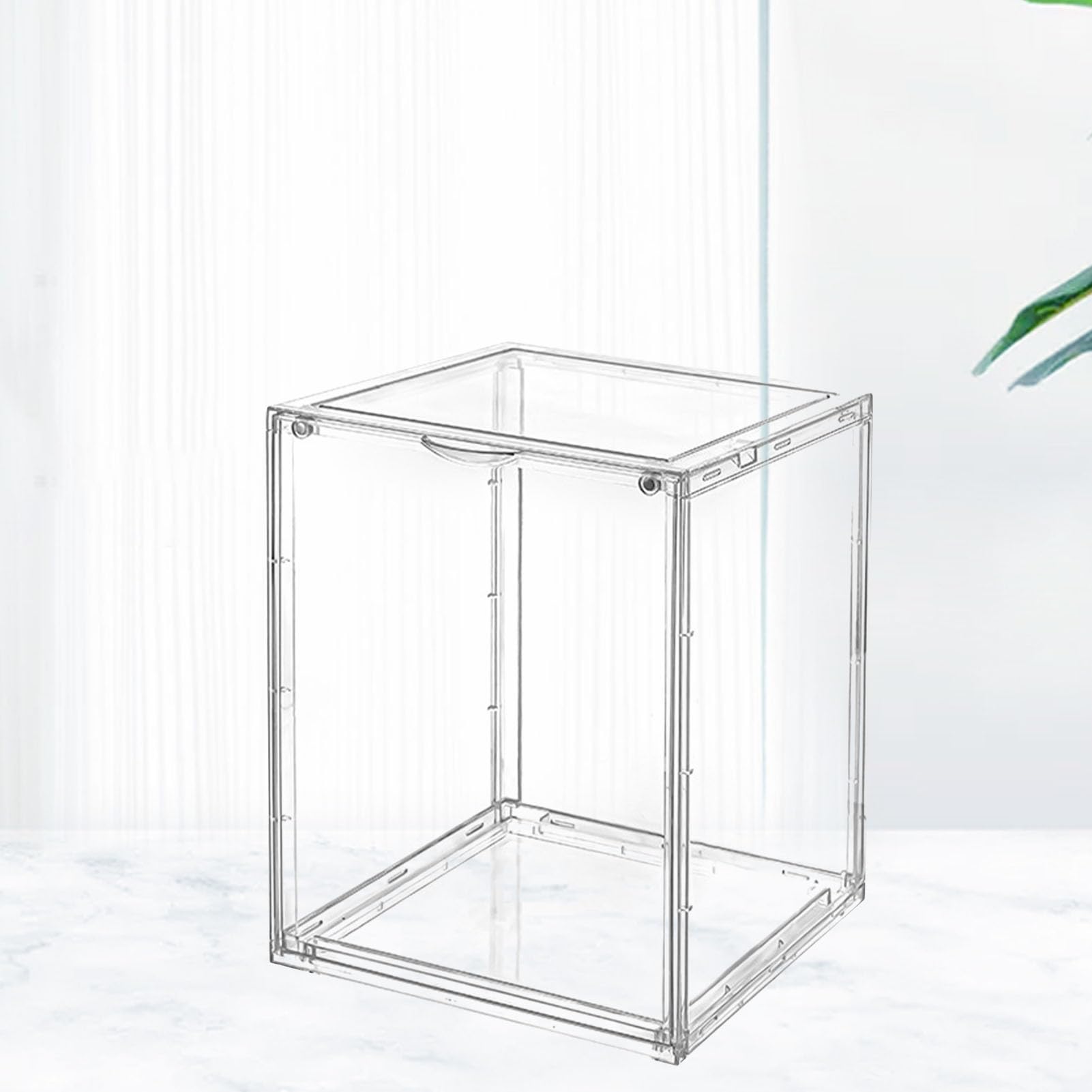 Vetrina per Bambole di Grande capacità Vetrina Trasparente per Action Figure da Collezione Supporto Magnetico Antipolvere per Bambole