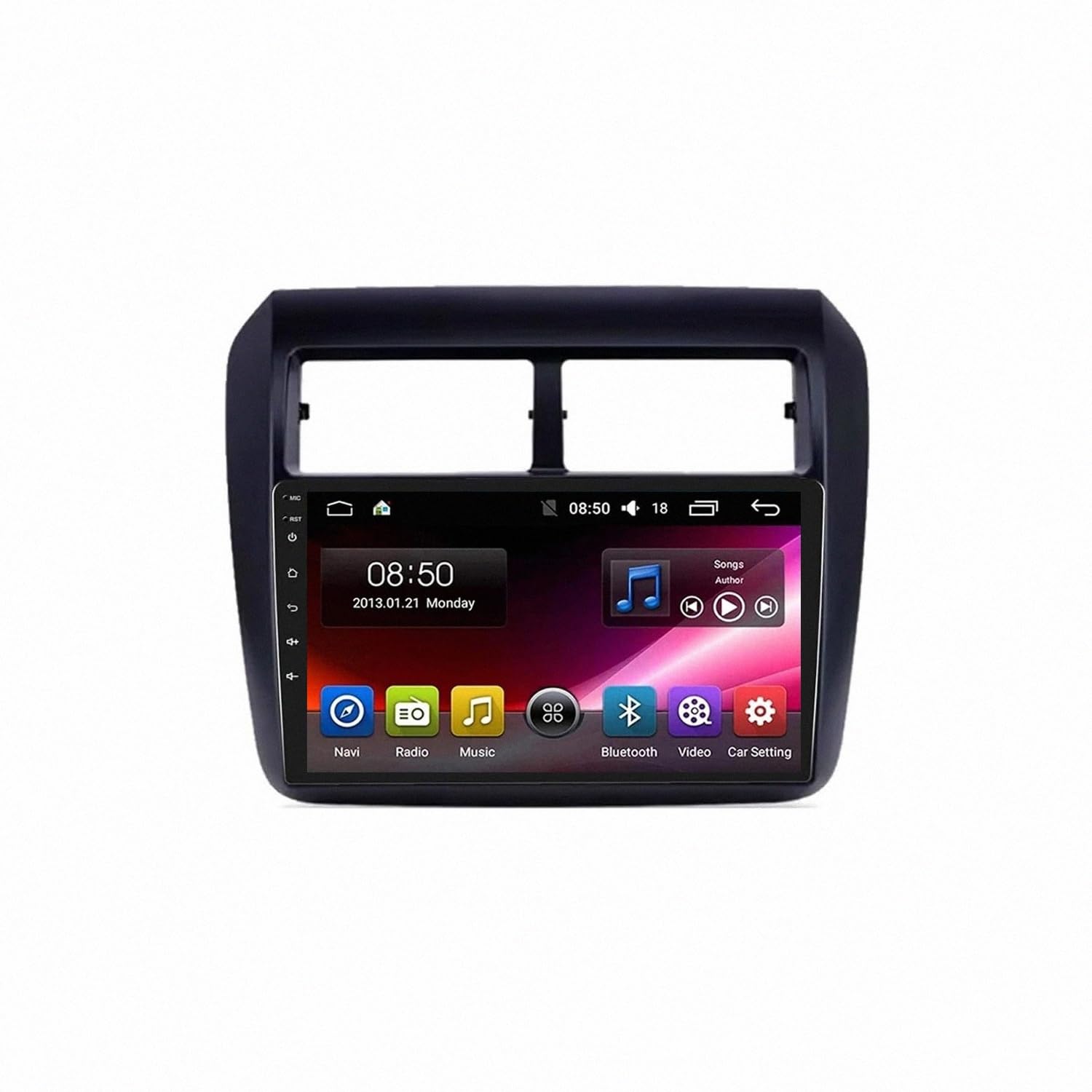 Multimedia Radio dla Toyota AGYA WIGO 2012-2019 Android 15 9 Inch Car Navigation Cooling Fan Rear View Camera For, 8 Core 4G+64G