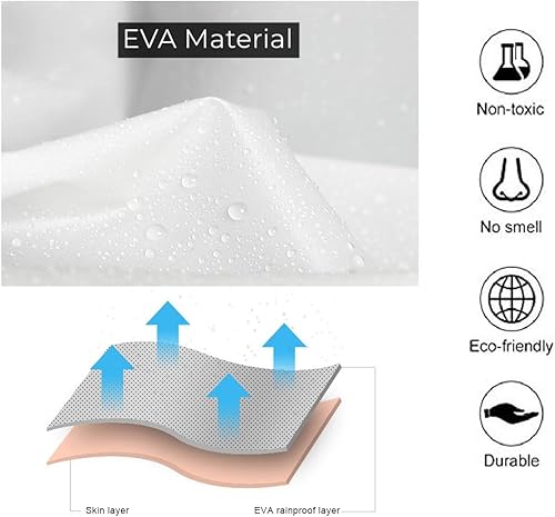 Miniatura 3 de Rain Poncho for Kids (2 Pack), Reusable EVA Children Raincoat Ponchos Rain Jacket with Hood for 6-14 Girls Boys