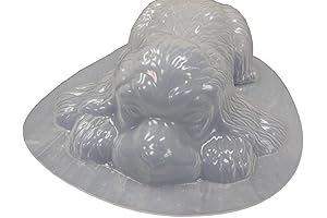 Dog Laying Concrete Mold 7099