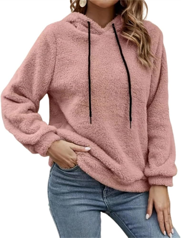 Fleece Kapuzenpullover Damen Mit Haustiertasche - Gemütlicher Winter Hoodie