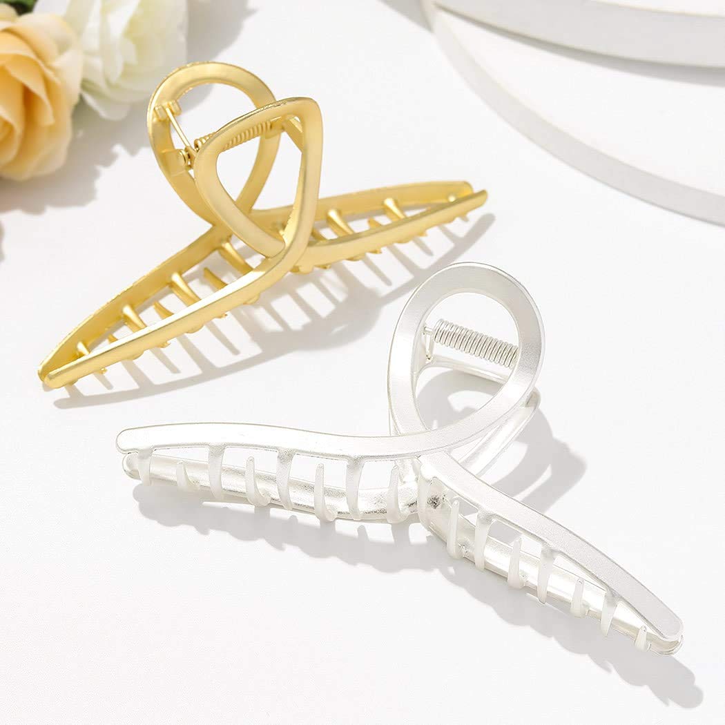 CAKURE Goldene Schlangen-Haarspangen Set (2 Stück) – Stylische Metall-Klammern Für Frauen & Mädchen
