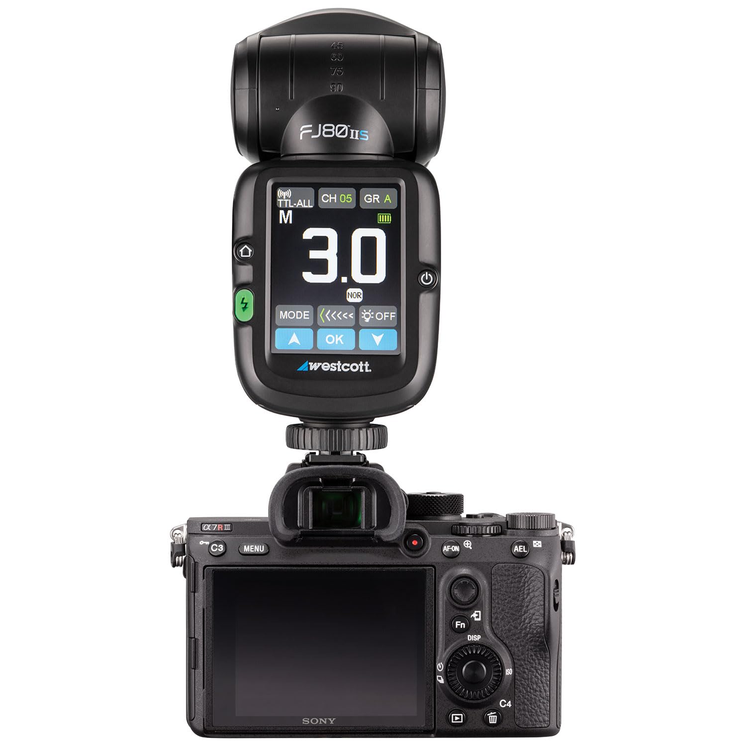 Westcott FJ80 II Touchscreen 80Ws Speedlight - TTL e manuale per flash on-camera e off-camera (compatibile con Sony)