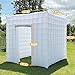 OZIS 1 Door Inflatable Photo Booth Enclosure 8.2ftx8.2ft with Blower 16 Colors Portable Inflatable Photo Booth Tent for Wedding, Party, Events, Proms, Birthday, Bars (White)