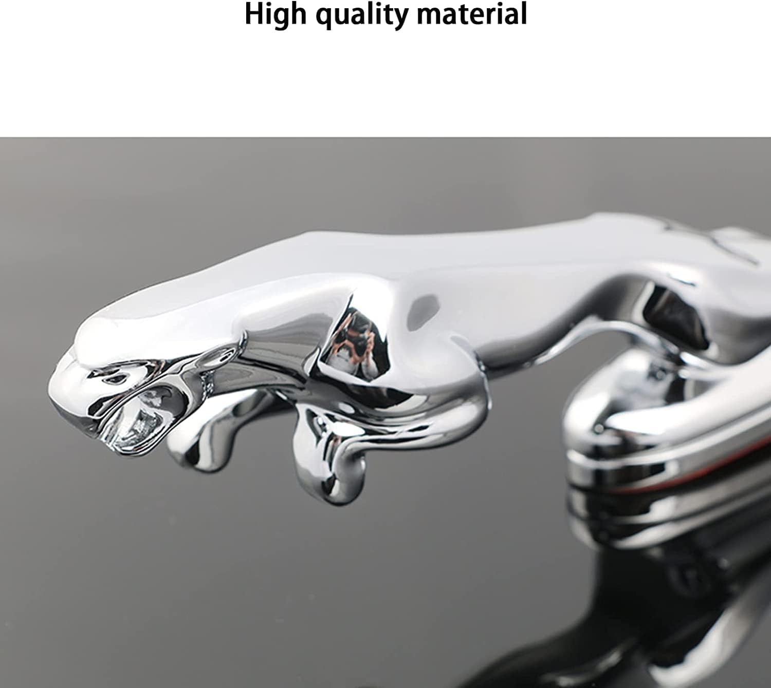 for Jaguar 3D Emblem Car Logo Front Vehicle Hood Ornament Car Cover Chrome Eagle Badge Car Accessories for XF XJ XE XK XKR XFL XJS E Accessories