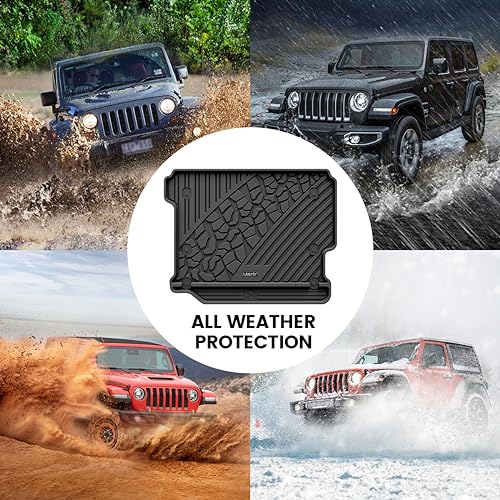 Image of LASFIT Cargo Mat for Jeep Wrangler JL 2018-2026 4 Doors Without SUBWOOFER