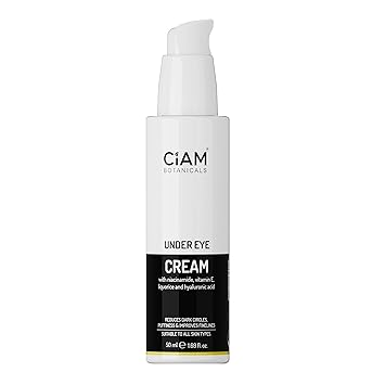 Ciam Botanicals Under Eye Cream For Dark Circle for Women 50ml | Reduces Puffiness, Fine Lines and Crow's Feet
