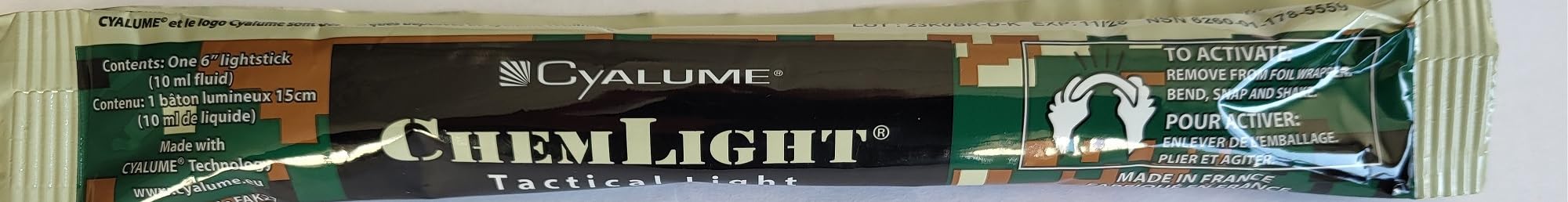 Bâton Lumineux Cyalume® 6" 12h Cyalume Technologies