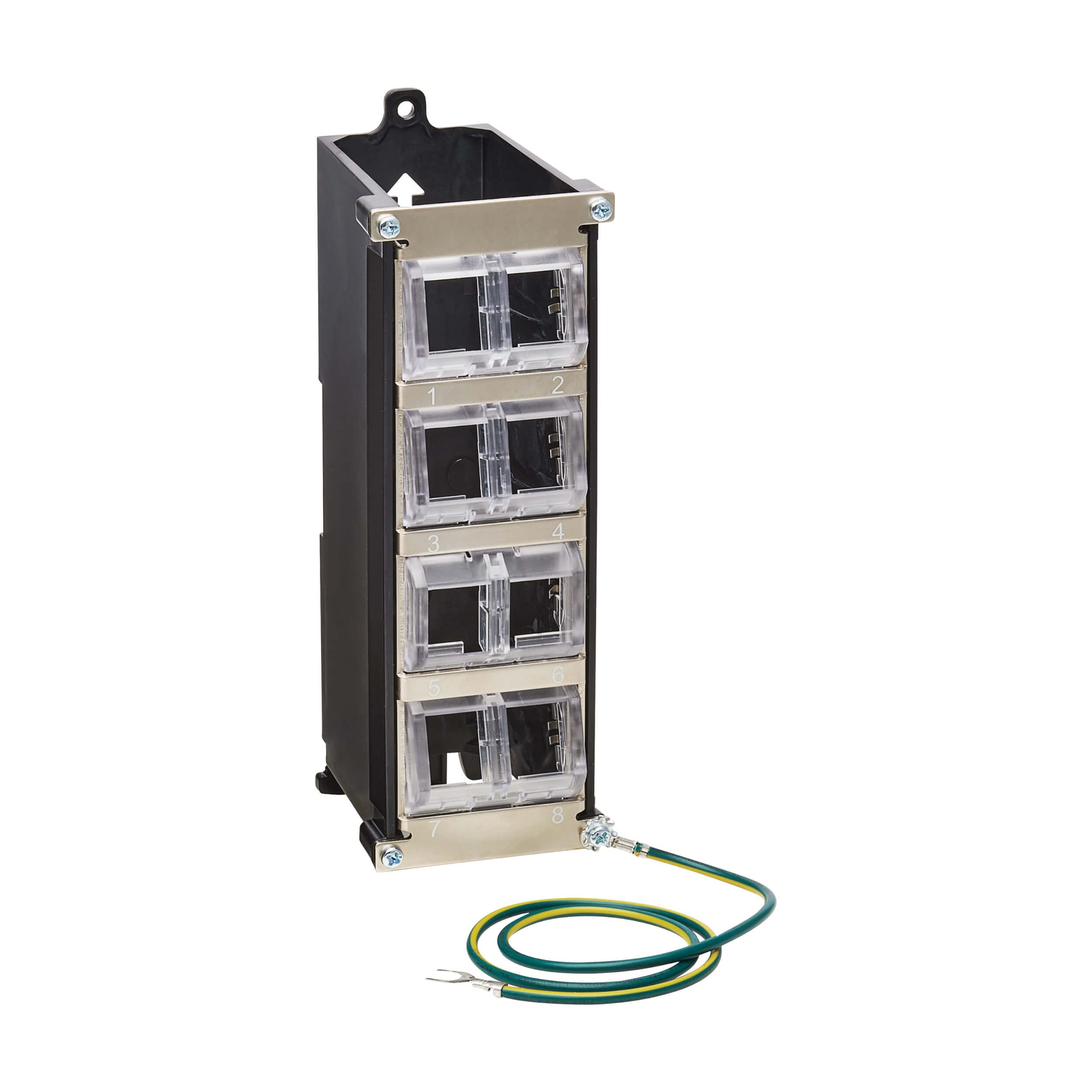 Support Module Keystone InLine 76203B - Métal Pour Rail Chapeau 35mm