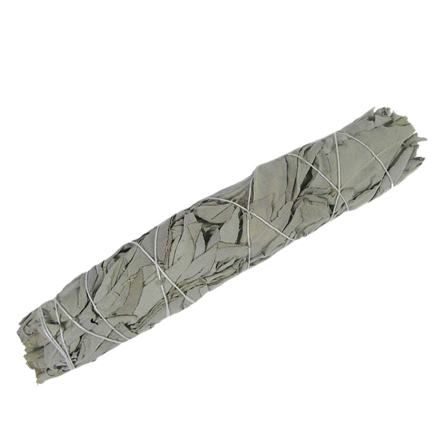 5X White SAGE weißer Salbei 16-18cm zum Räuchern & Ausräuchern für Hausreinigung & Rauhnächte. 6-TLG Räucherset mit Beschreibung & Anleitung. 81209-5