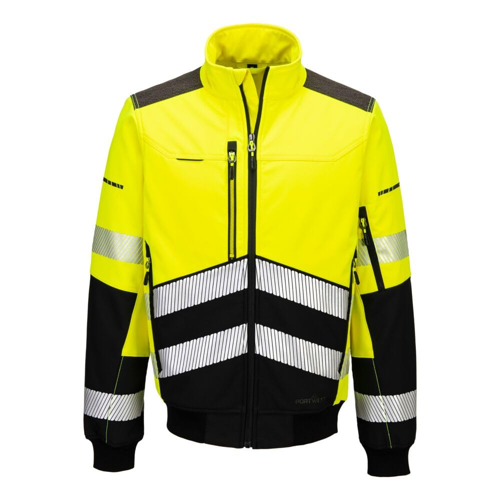 Portwest EV4 EV468 Hi-Vis Softshell Bomber 3 Layer