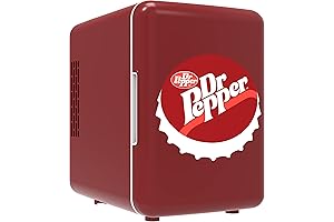 CURTIS MIS153DRP Dr. Pepper Retro Mini Fridge with 4L Capacity and Eco-Friendly...