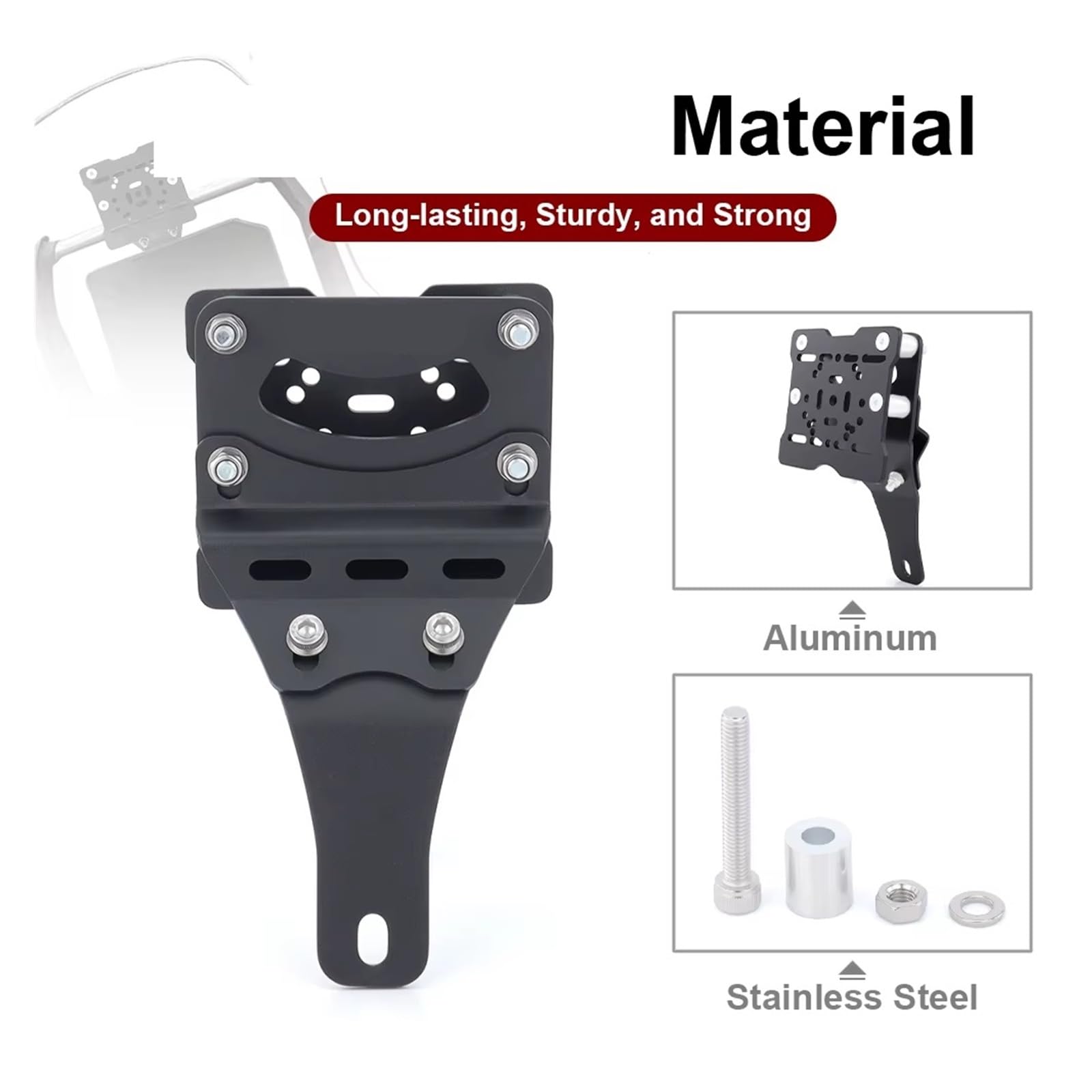 Per Yamaha Per TENERE 700 2023-2024 Per World Raid Staffa Di Supporto Del Telefono Moto GPS Montaggio Piastra Navigazione staffa gps moto