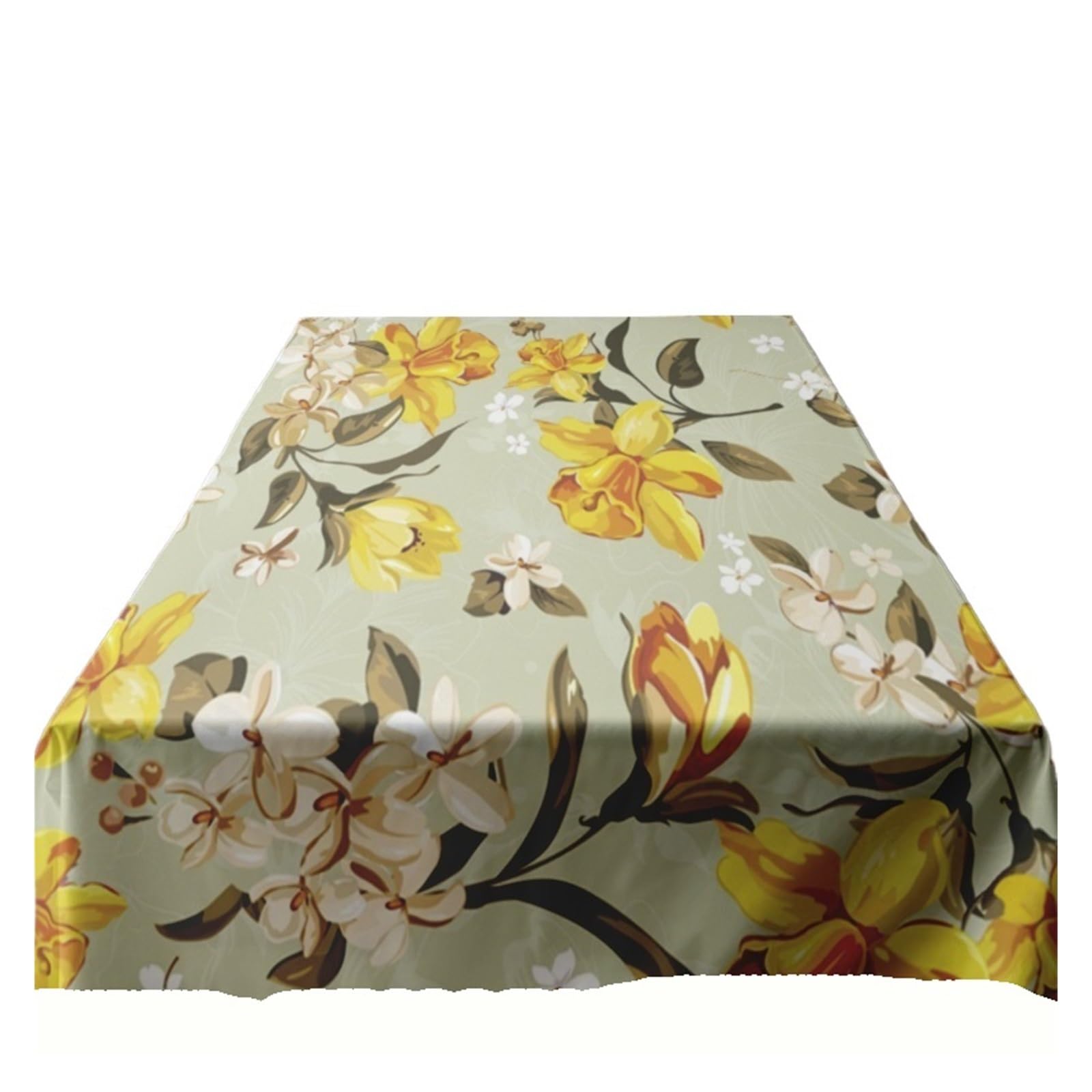 Nodrest 1PC Floral Tablecloth Vintage Rustic Farmhouse Dining Table Cover Washable Kitchen Decor(160X260CM)