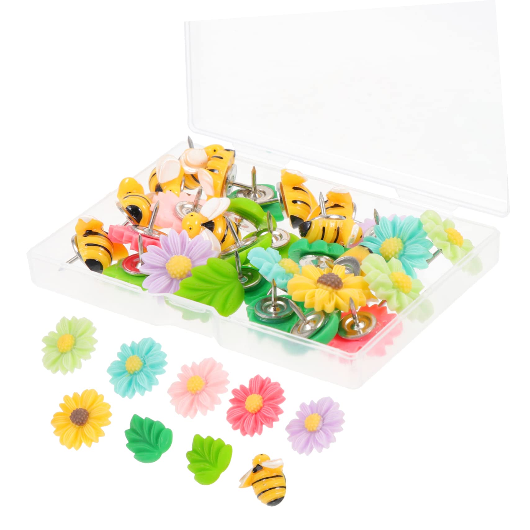 NUOBESTY 3 Set Di Puntine Decorative Per Aula Puntine Da Disegno Piccole Puntine Da Disegno Per Ragazzi E Ragazze 30 Pezzi * 3