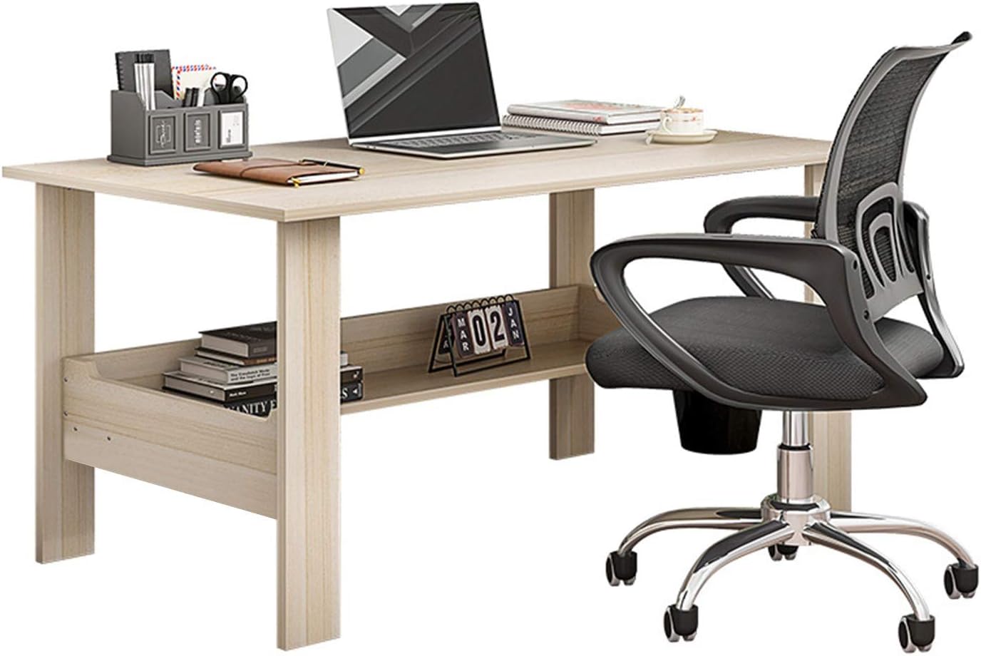 XIANGMIHU Corner Desk for Small Space White Student Desks Pc Desktop Desk White Desk Small Work Desk with Storage Computer Pc Desk Student Desk for Bedroom