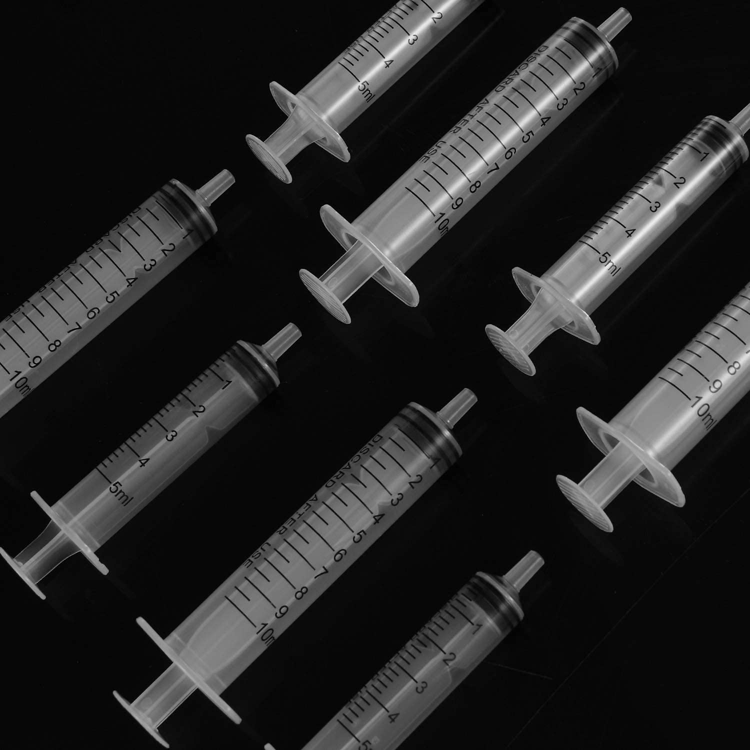 30 Pack plastic Syringes (10 ML, 5 ML), Large Plastic Garden Industrial