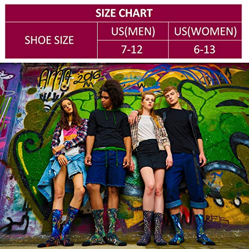 MEIKAN Men's Novelty Socks, Digital Printing Funky Patterned Crew Socks 3, 4, 5, 6 Pairs2