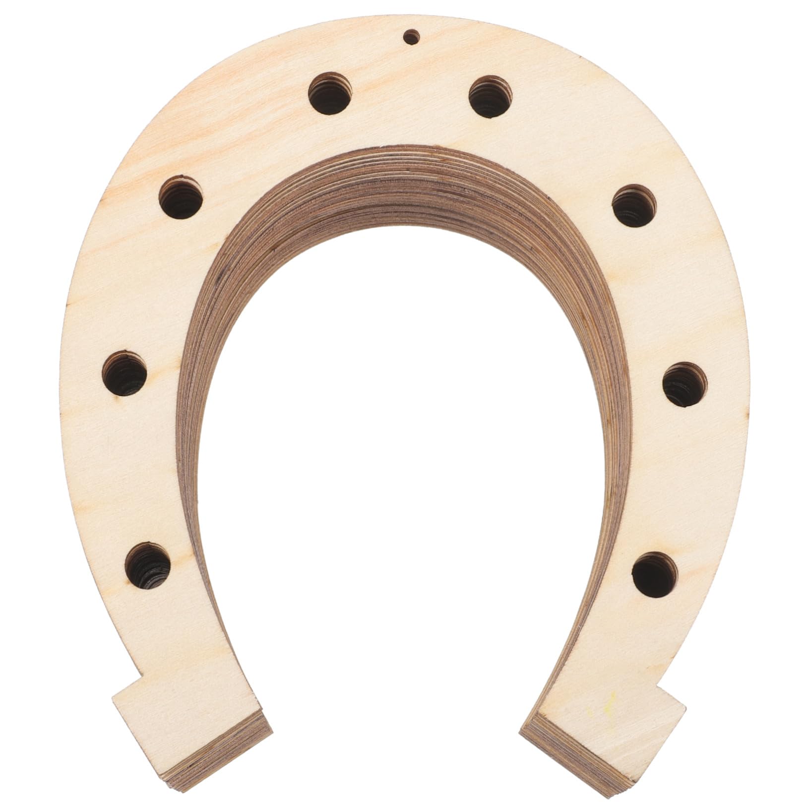 jojofuny 120 Stck. Teiliges Unvollendete Hufeisenförmige Holzscheiben zum Bemalen Beidseitig DIY Holzchips für Kreative Bastelprojekte Dekoration für Partys Kinderhandwerk und