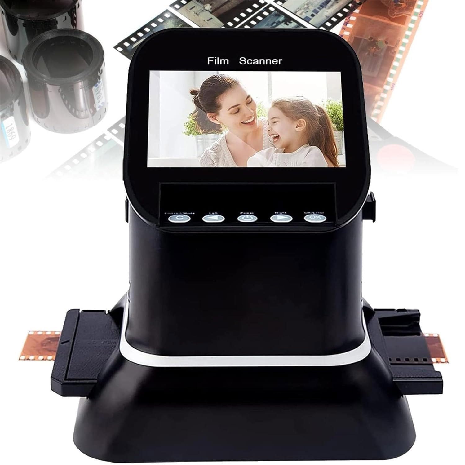 Film Negative Scanner, Digital Film & Slide Scanner with 4.3 Inch Display & HDMI, Converts Color, B & W 135(35mm),120,127,126 KPK Negatives & Slides into 22MP JPEG Photos, Support SD Card-image-43