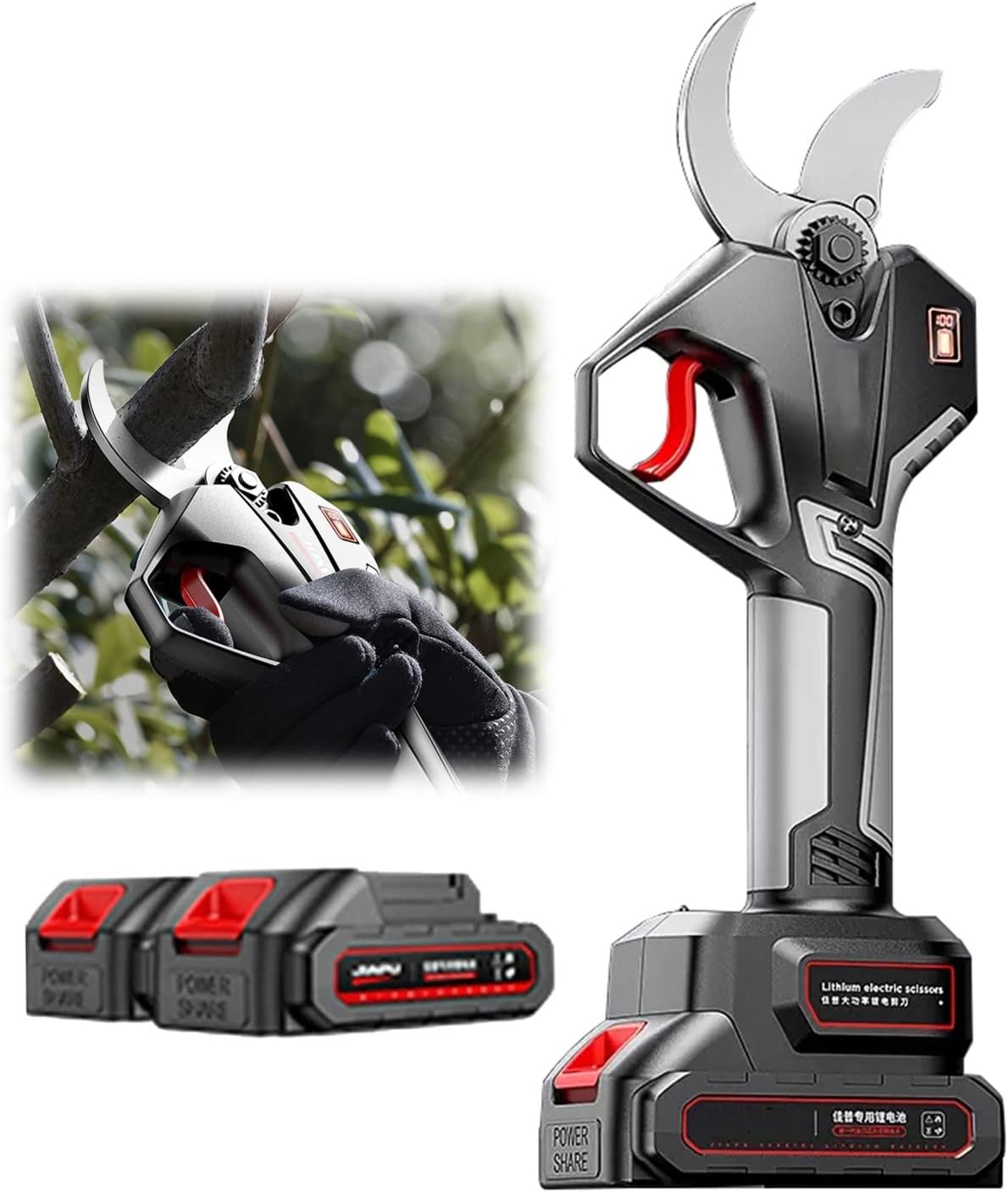 Portable Electric Pruning Shears Professional Cordless