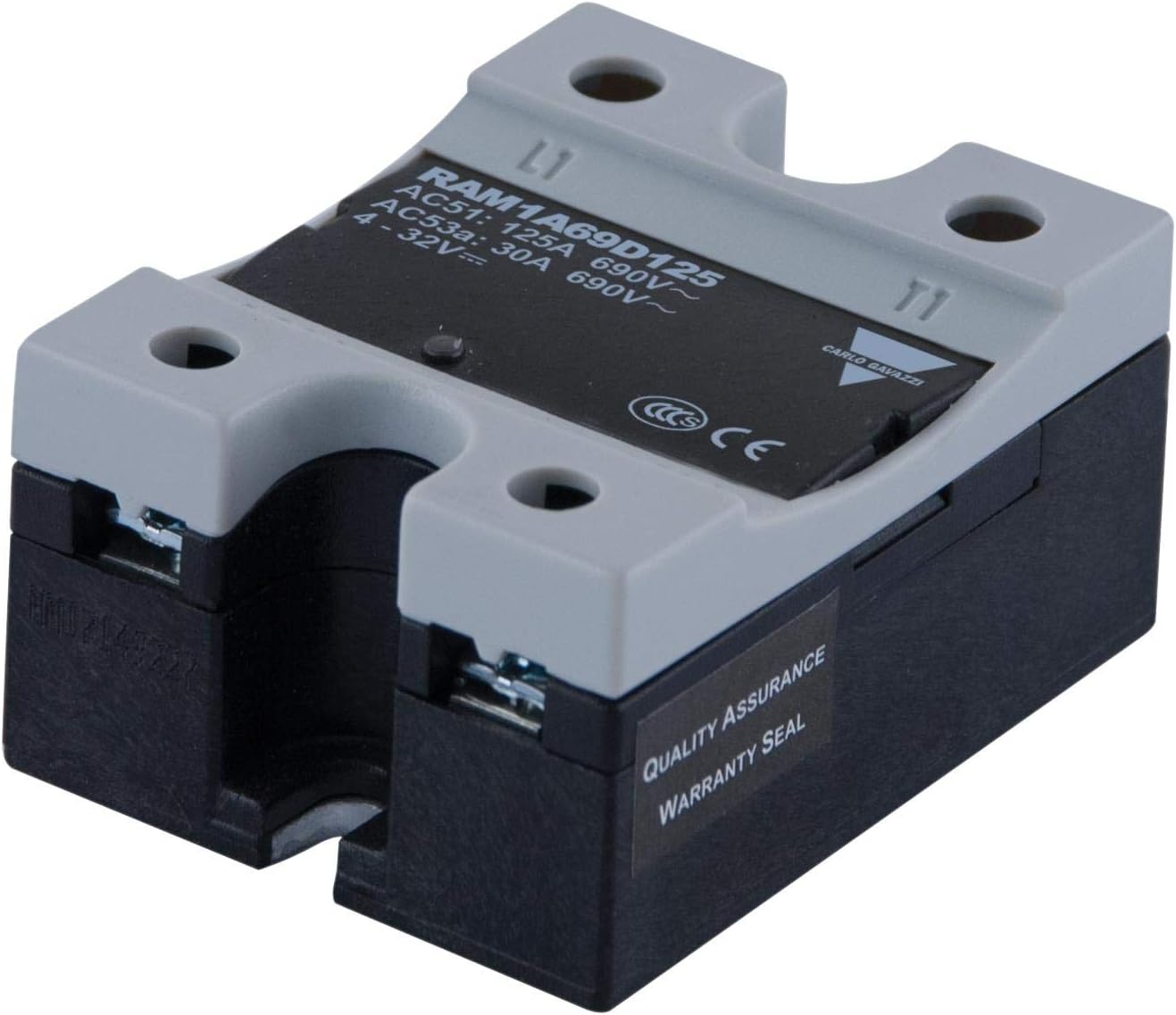 CARLO GAVAZZI - RAM1A60D125 - Solid State Relay, 125 A, 660 VAC, DIN Rail, Panel, Screw, Zero Crossing