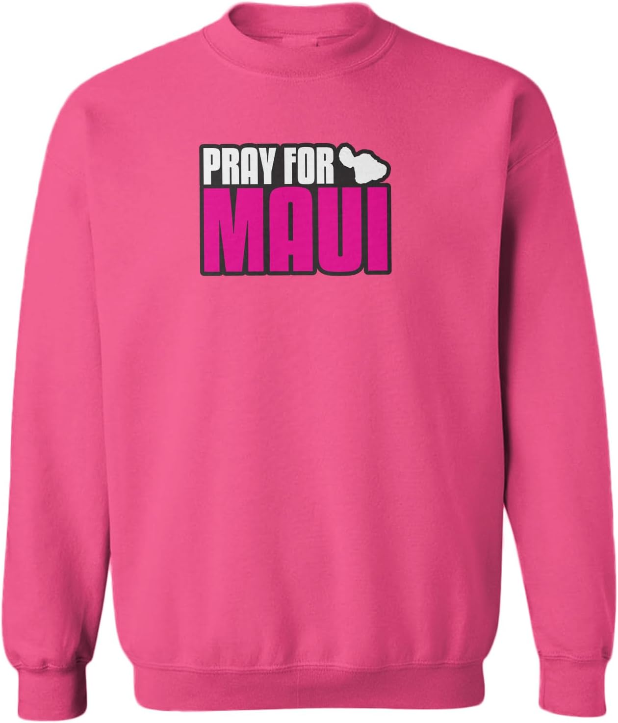 Haase Unlimited Pray For Maui - Hawaii Historic Flooding Toddler Fleece Crewneck Sweater
