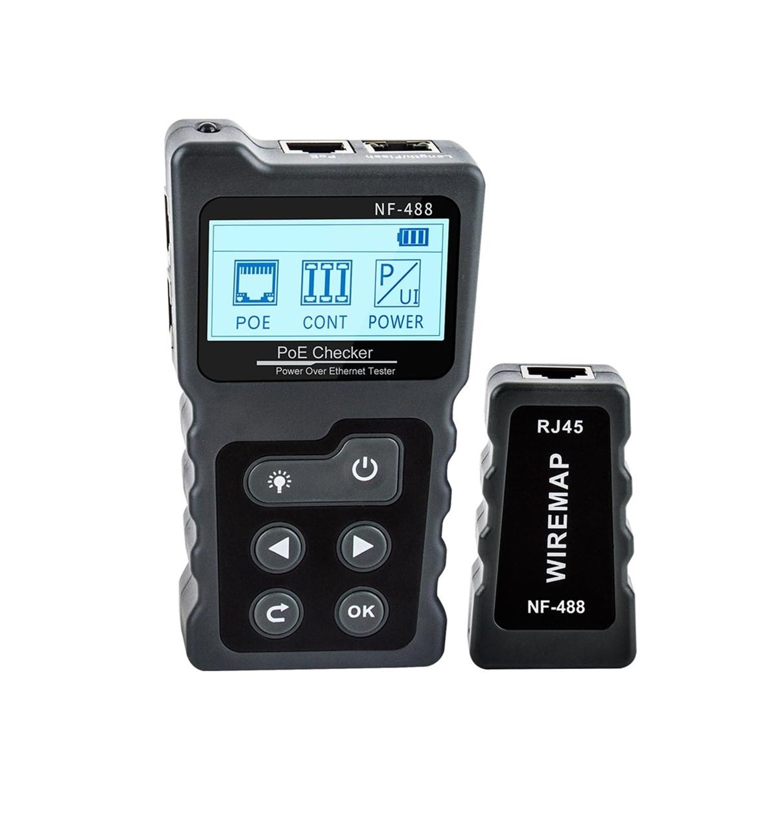 Cable Tracker, Cable Tracker Network Tool Scan Wiremap Tester LCD Display Measure Length LAN POE Wire